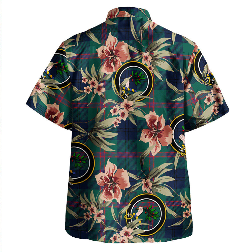 Clan Laurie Modern Tartan Crest Badge Aloha Hawaiian Shirt Tropical Old Style KP60 Laurie Modern Tartan Tartan Today   