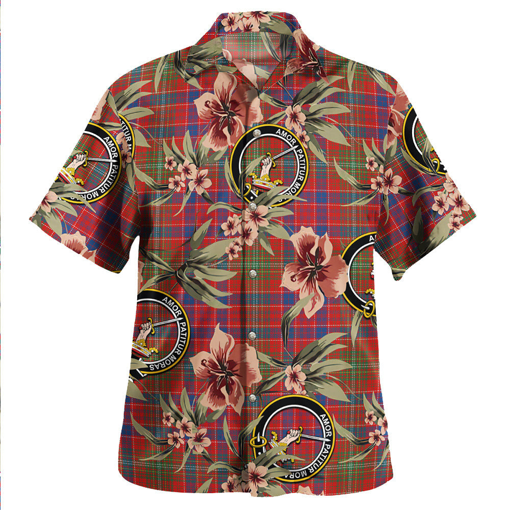 Clan Lumsden Modern Tartan Crest Badge Aloha Hawaiian Shirt Tropical Old Style HL18 Lumsden Modern Tartan Tartan Today   