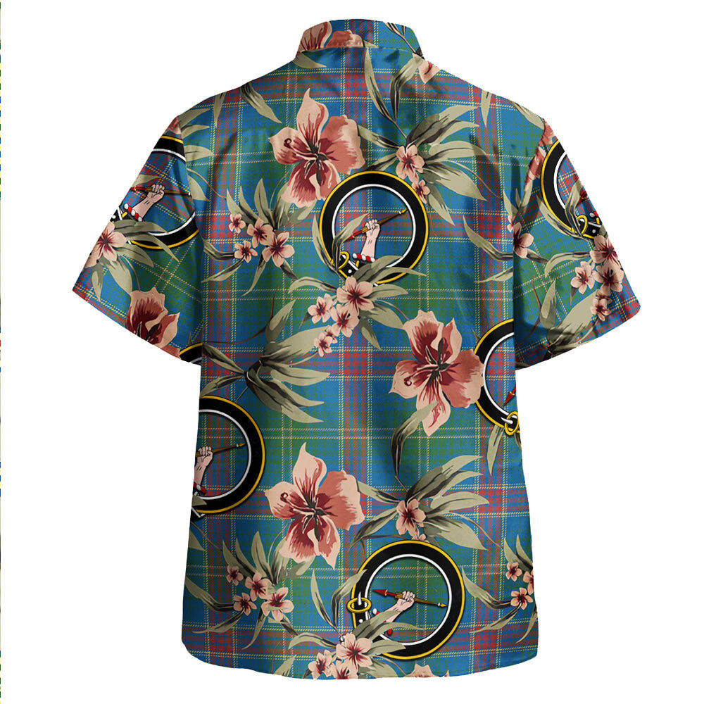 Clan Hart Ancient Tartan Crest Badge Aloha Hawaiian Shirt Tropical Old Style GW13 Hart Ancient Tartan Tartan Today   