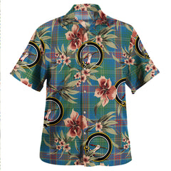 Clan Hart Ancient Tartan Crest Badge Aloha Hawaiian Shirt Tropical Old Style GW13 Hart Ancient Tartan Tartan Today   