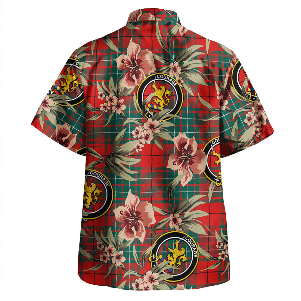 Clan Cumming Modern Tartan Crest Badge Aloha Hawaiian Shirt Tropical Old Style NJ22 Cumming Modern Tartan Tartan Today   