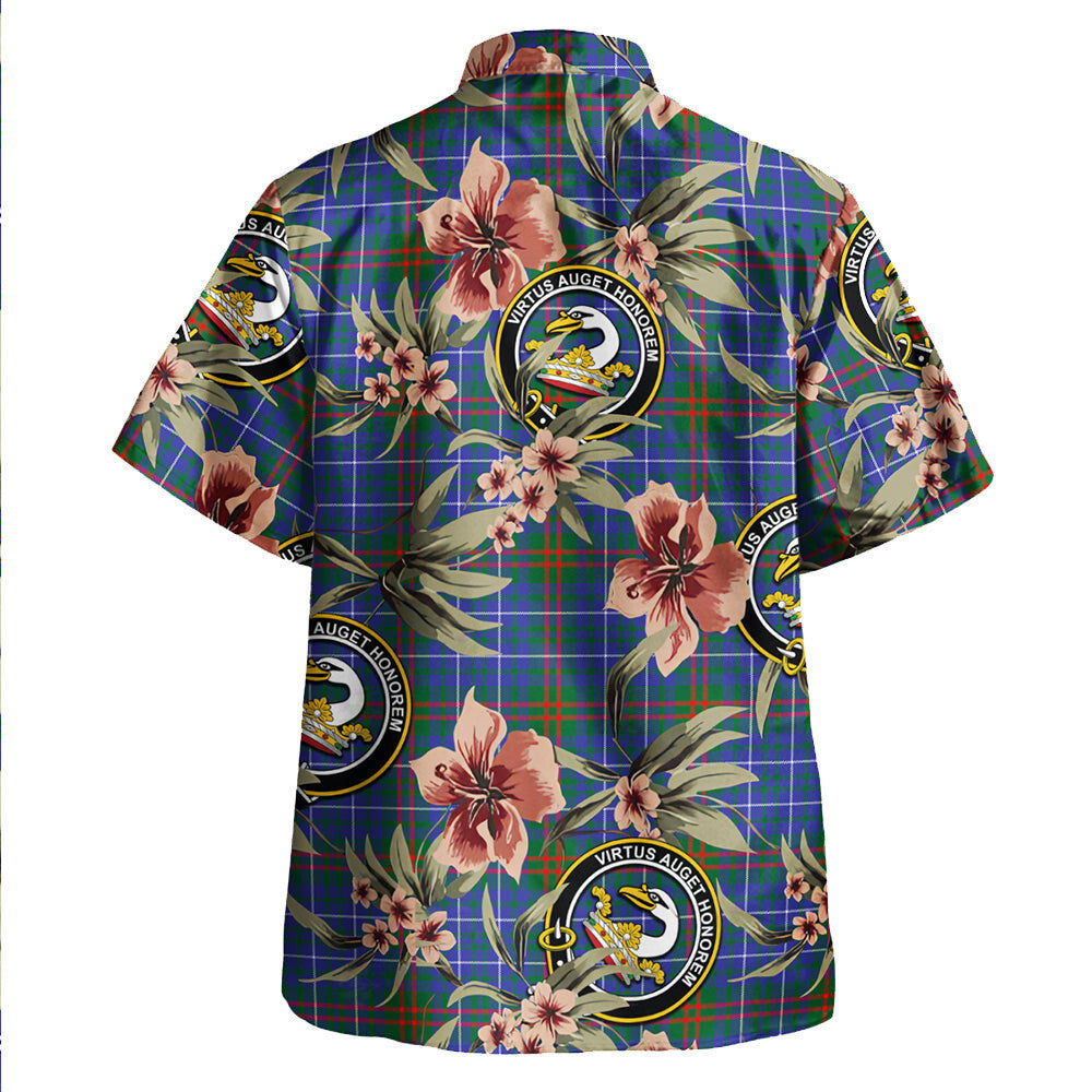 Clan Edmonstone Ancient Tartan Crest Badge Aloha Hawaiian Shirt Tropical Old Style OU55 Edmonstone Ancient Tartan Tartan Today   