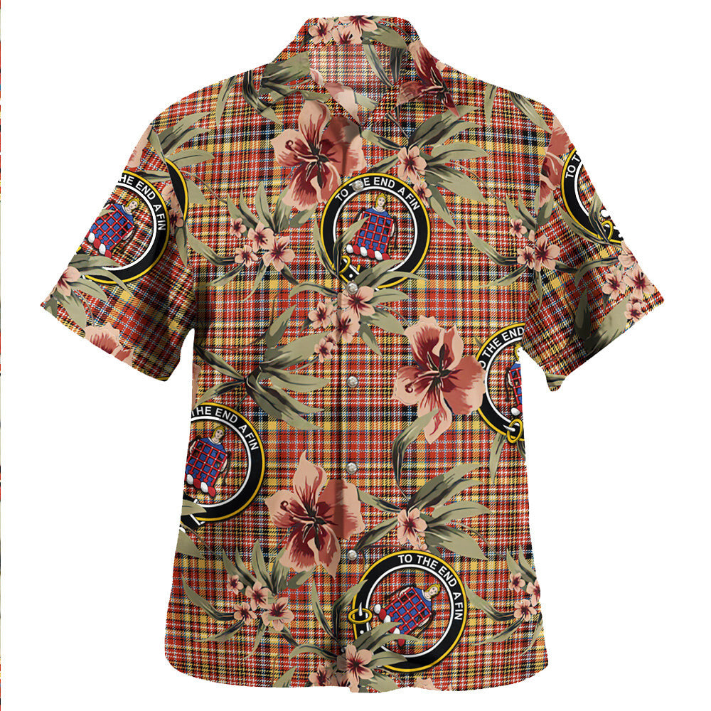 Clan Ogilvie of Strathallan Ancient Tartan Crest Badge Aloha Hawaiian Shirt Tropical Old Style NM73 Ogilvie of Strathallan Ancient Tartan Tartan Today   