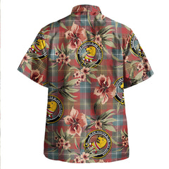 Clan Forrester Weathered Tartan Crest Badge Aloha Hawaiian Shirt Tropical Old Style KX87 Forrester Weathered Tartan Tartan Today   