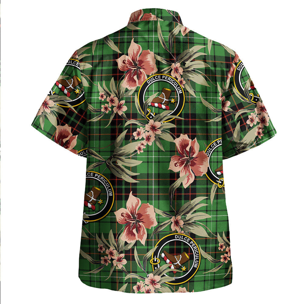 Clan MacAulay of Lewis Ancient Tartan Crest Badge Aloha Hawaiian Shirt Tropical Old Style WH13 MacAulay of Lewis Ancient Tartan Tartan Today   