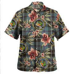 Clan Douglas Weathered Tartan Crest Badge Aloha Hawaiian Shirt Tropical Old Style IA82 Douglas Weathered Tartan Tartan Today   