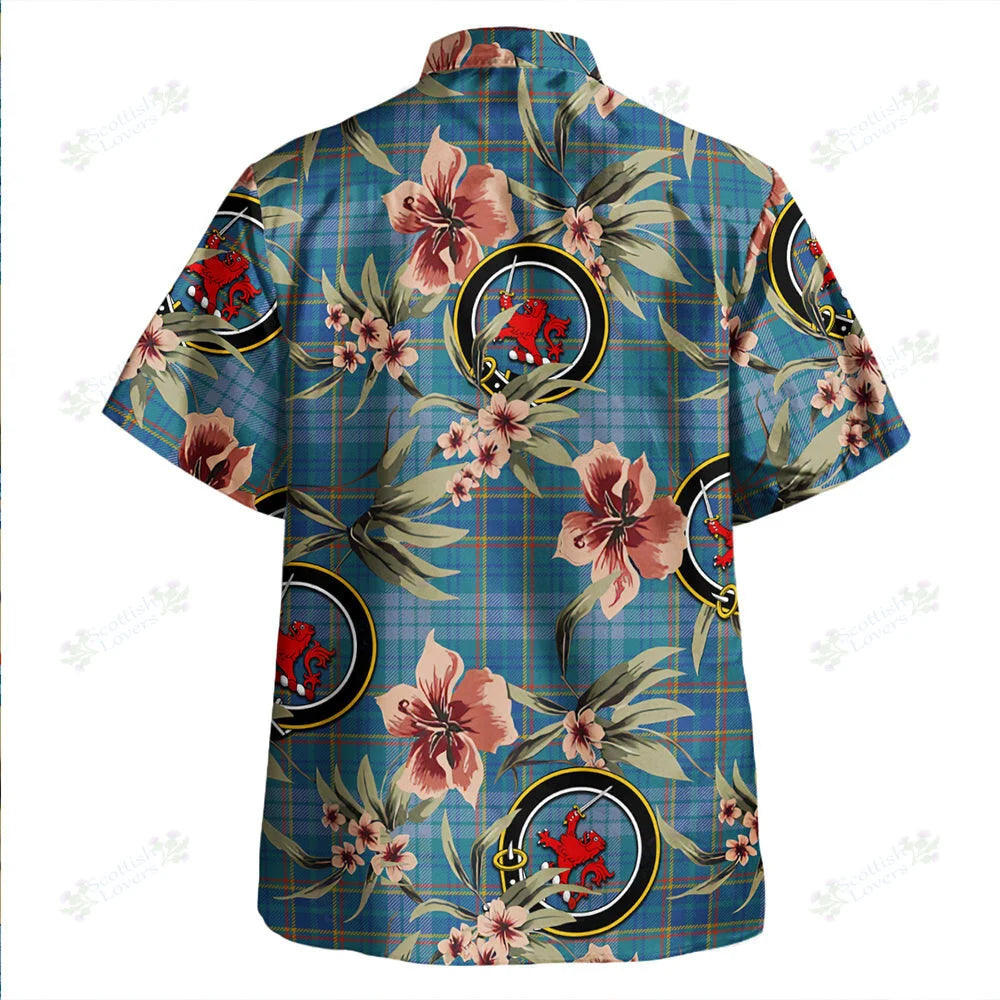 Clan Dempster Ancient Tartan Crest Badge Aloha Hawaiian Shirt Tropical Old Style UE86 Dempster Ancient Tartan Tartan Today   