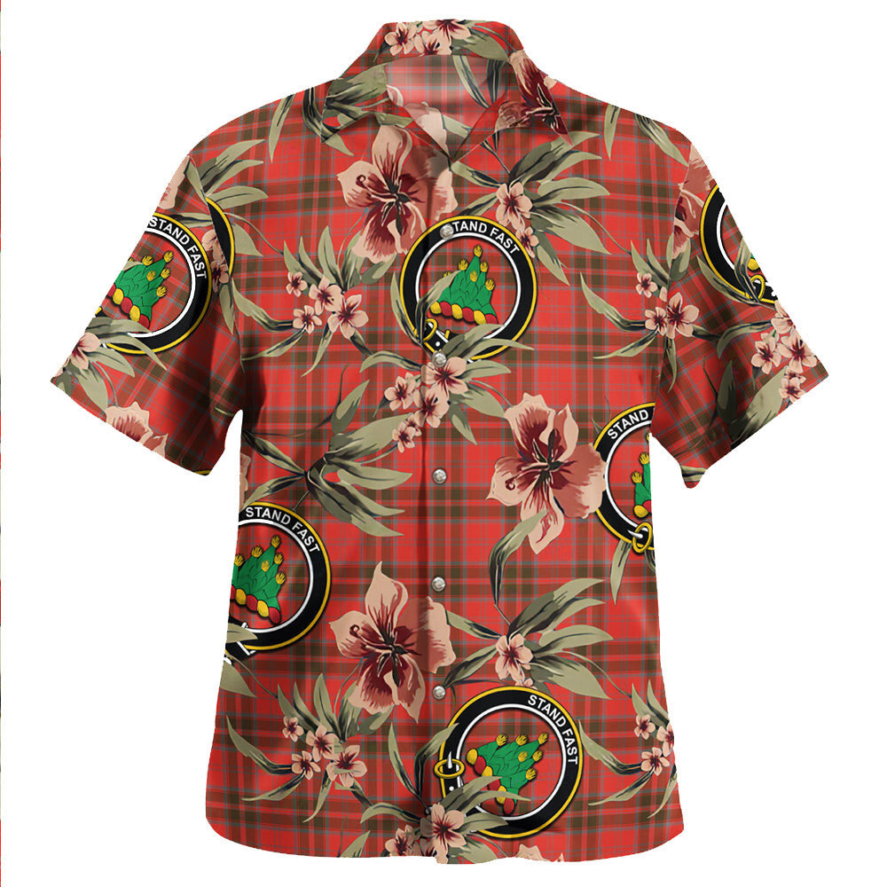 Grant Weathered Tartan Clan Crest Badge Aloha Hawaiian Shirt Tropical Old Style DP82 Grant Weathered Tartan Tartan Today   