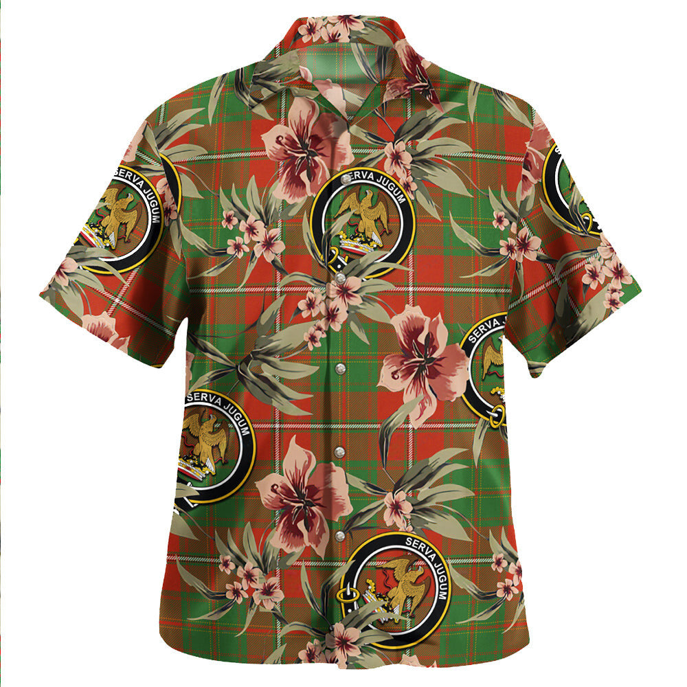 Clan Hay Ancient Tartan Crest Badge Aloha Hawaiian Shirt Tropical Old Style GM86 Hay Ancient Tartan Tartan Today   