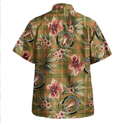 Clan Donachie of Brockloch Hunting Modern Tartan Crest Badge Aloha Hawaiian Shirt Tropical Old Style AM23 Donachie of Brockloch Hunting Modern Tartan Tartan Today   