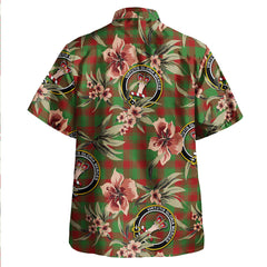Clan Donachie Modern Tartan Crest Badge Aloha Hawaiian Shirt Tropical Old Style FE52 Donachie Modern Tartan Tartan Today   