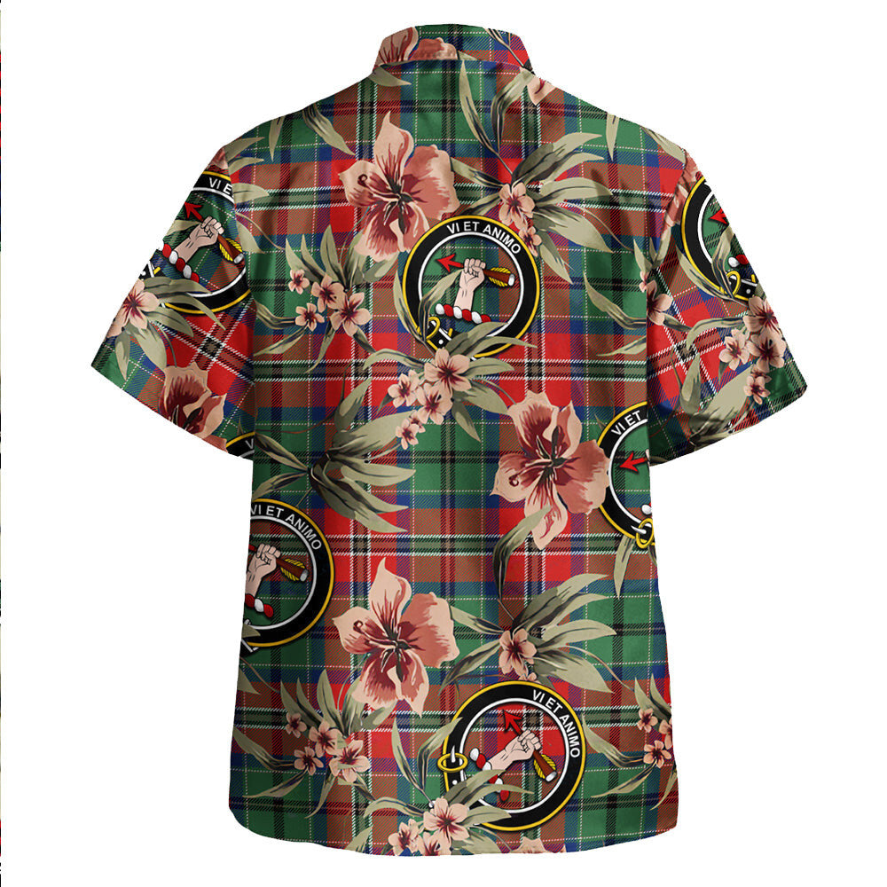 Clan MacCulloch Modern Tartan Crest Badge Aloha Hawaiian Shirt Tropical Old Style VJ44 MacCulloch Modern Tartan Tartan Today   
