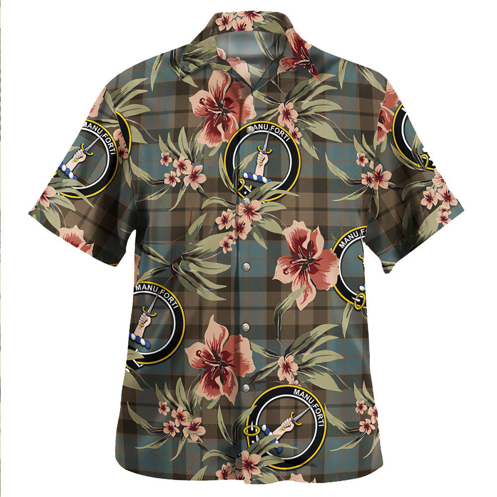 Clan MacKay Weathered Tartan Crest Badge Aloha Hawaiian Shirt Tropical Old Style IM22 MacKay Weathered Tartan Tartan Today   