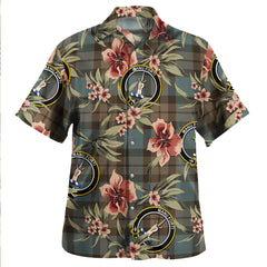 Clan MacKay Weathered Tartan Crest Badge Aloha Hawaiian Shirt Tropical Old Style IM22 MacKay Weathered Tartan Tartan Today   