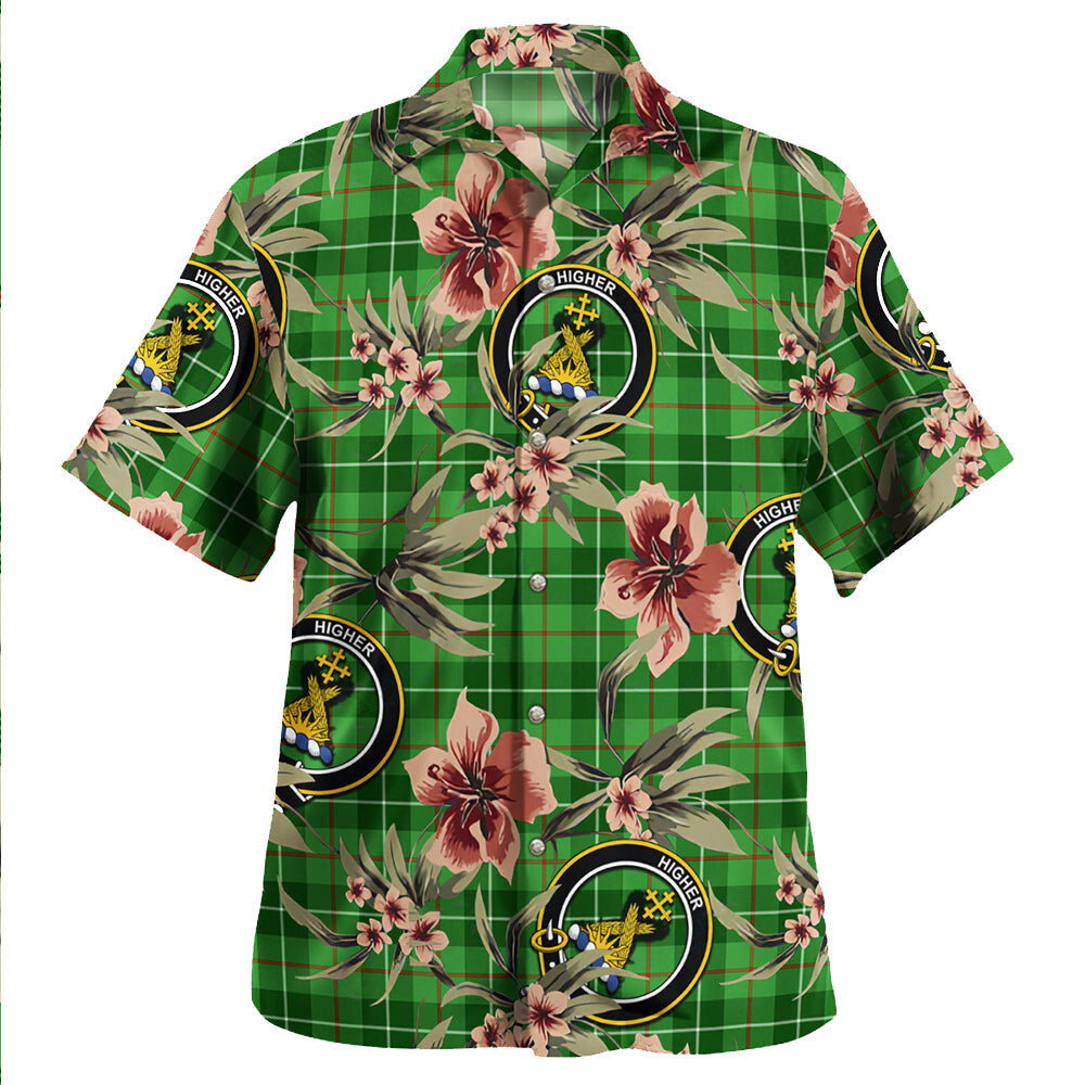 Clan Galloway District Tartan Crest Badge Aloha Hawaiian Shirt Tropical Old Style JK14 Galloway District Tartan Tartan Today   