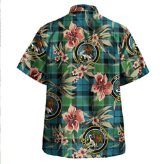 Clan Graham of Menteith Ancient Tartan Crest Badge Aloha Hawaiian Shirt Tropical Old Style QJ50 Graham of Menteith Ancient Tartan Tartan Today   