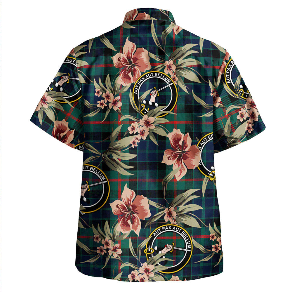 Gunn Modern Tartan Clan Crest Badge Aloha Hawaiian Shirt Tropical Old Style MA27 Gunn Modern Tartan Tartan Today   
