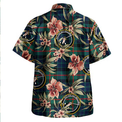 Gunn Modern Tartan Clan Crest Badge Aloha Hawaiian Shirt Tropical Old Style MA27 Gunn Modern Tartan Tartan Today   