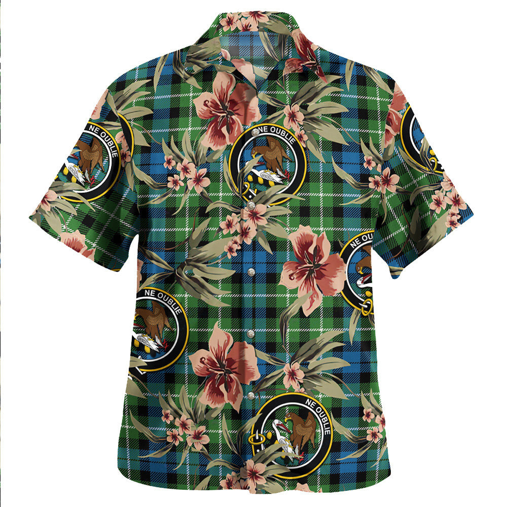 Clan Graham of Montrose Ancient Tartan Crest Badge Aloha Hawaiian Shirt Tropical Old Style UJ96 Graham of Montrose Ancient Tartan Tartan Today   