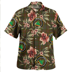 Clan Gray Hunting Tartan Crest Badge Aloha Hawaiian Shirt Tropical Old Style OV85 Gray Hunting Tartan Tartan Today   