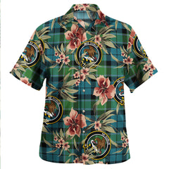 Clan Graham of Menteith Ancient Tartan Crest Badge Aloha Hawaiian Shirt Tropical Old Style QJ50 Graham of Menteith Ancient Tartan Tartan Today   
