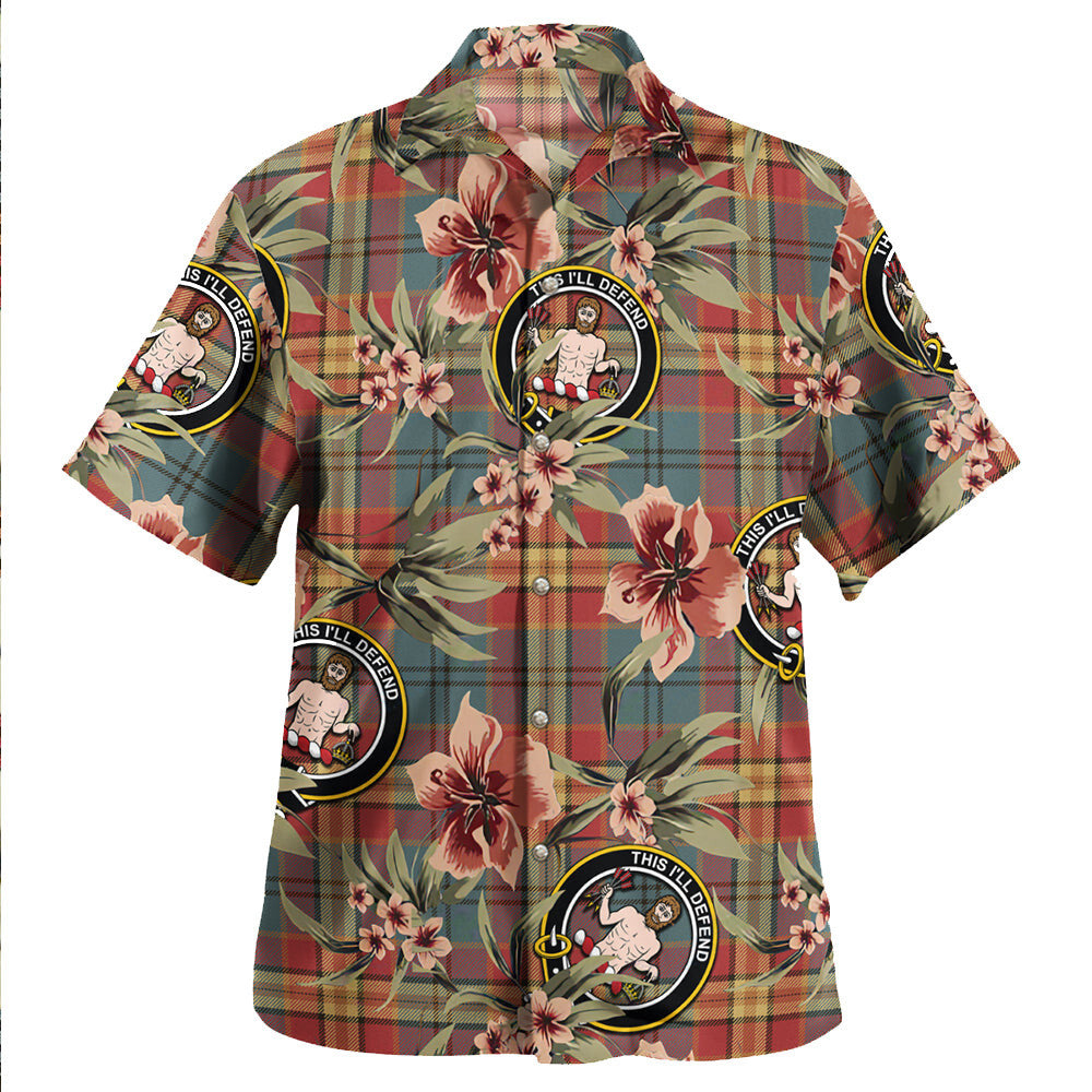 Clan MacGurk Weathered Tartan Crest Badge Aloha Hawaiian Shirt Tropical Old Style UB96 MacGurk Weathered Tartan Tartan Today   