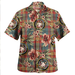 Clan MacGurk Weathered Tartan Crest Badge Aloha Hawaiian Shirt Tropical Old Style UB96 MacGurk Weathered Tartan Tartan Today   