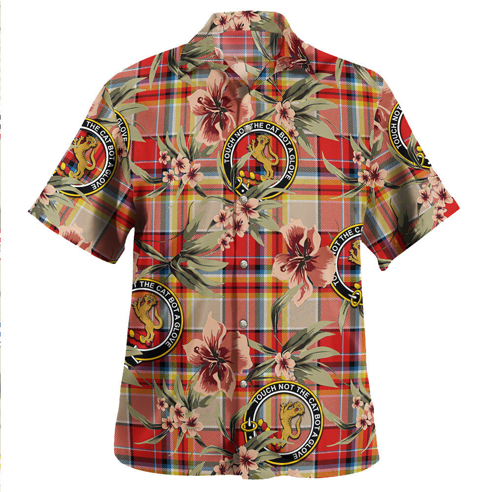 Clan MacGlashan Modern Tartan Crest Badge Aloha Hawaiian Shirt Tropical Old Style EC70 MacGlashan Modern Tartan Tartan Today   