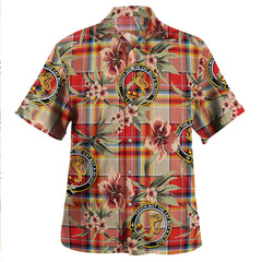 Clan MacGlashan Modern Tartan Crest Badge Aloha Hawaiian Shirt Tropical Old Style EC70 MacGlashan Modern Tartan Tartan Today   
