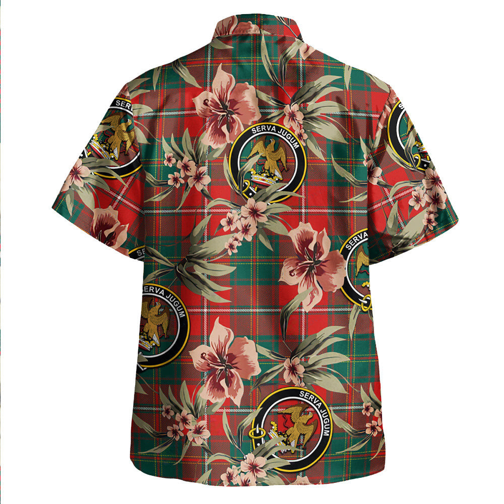Clan Hay Modern Tartan Crest Badge Aloha Hawaiian Shirt Tropical Old Style FX31 Hay Modern Tartan Tartan Today   