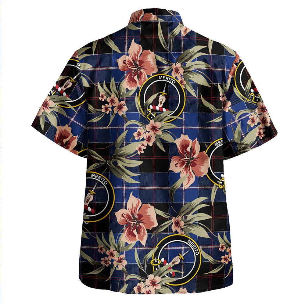 Clan Dunlop Modern Tartan Crest Badge Aloha Hawaiian Shirt Tropical Old Style DQ15 Dunlop Modern Tartan Tartan Today   