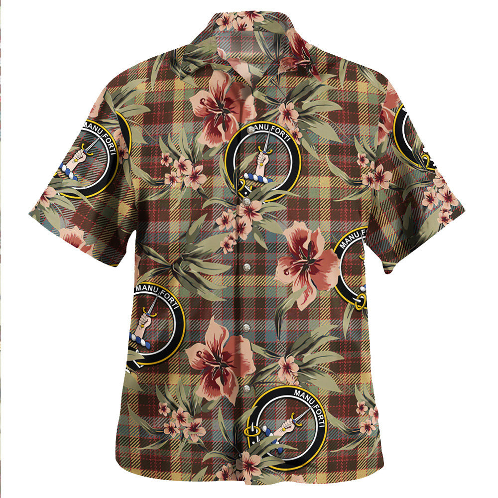 Clan MacKay of Strathnaver Weathered Tartan Crest Badge Aloha Hawaiian Shirt Tropical Old Style IJ51 MacKay of Strathnaver Weathered Tartan Tartan Today   