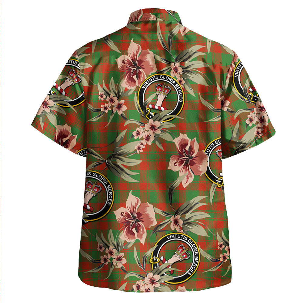 Clan Donachie Ancient Tartan Crest Badge Aloha Hawaiian Shirt Tropical Old Style ST34 Donachie Ancient Tartan Tartan Today   