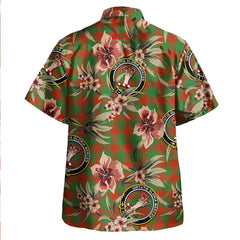 Clan Donachie Ancient Tartan Crest Badge Aloha Hawaiian Shirt Tropical Old Style ST34 Donachie Ancient Tartan Tartan Today   
