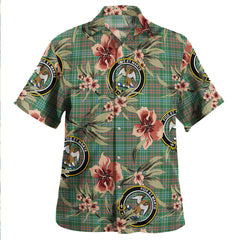 Clan Ralston US Ancient Tartan Crest Badge Aloha Hawaiian Shirt Tropical Old Style GO91 Ralston US Ancient Tartan Tartan Today   