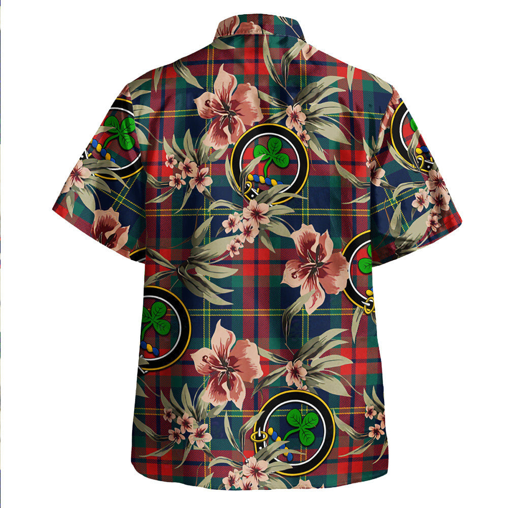 Clan Harvey Modern Tartan Crest Badge Aloha Hawaiian Shirt Tropical Old Style QZ43 Harvey Modern Tartan Tartan Today   