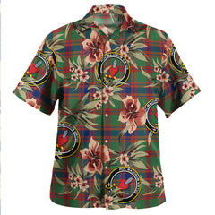Clan Logan Light Modern Tartan Crest Badge Aloha Hawaiian Shirt Tropical Old Style HC82 Logan Light Modern Tartan Tartan Today   