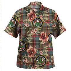 Clan Deas Weathered Tartan Crest Badge Aloha Hawaiian Shirt Tropical Old Style DG33 Deas Weathered Tartan Tartan Today   