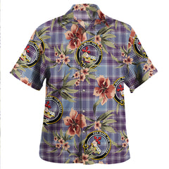 Clan MacDonald Lord of the Isles Hunting Blue (Donald Lord of the Isles Hunting Blue) Weathered Tartan Crest Badge Aloha Hawaiian Shirt Tropical Old Style IP75 MacDonald Lord of the Isles Hunting Blue (Donald Lord of the Isles Hunting Blue) Weathered Tartan Tartan Today   