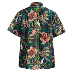 Clan Hunter of Hunterston (Galbraith of Hunterston) Modern Tartan Crest Badge Aloha Hawaiian Shirt Tropical Old Style SF93 Hunter of Hunterston (Galbraith of Hunterston) Modern Tartan Tartan Today   