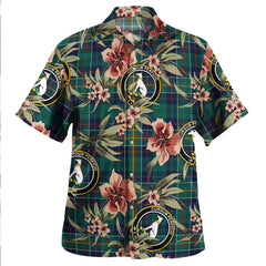 Clan Hunter of Hunterston (Galbraith of Hunterston) Modern Tartan Crest Badge Aloha Hawaiian Shirt Tropical Old Style SF93 Hunter of Hunterston (Galbraith of Hunterston) Modern Tartan Tartan Today   