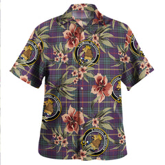 Clan MacCainsh Weathered Tartan Crest Badge Aloha Hawaiian Shirt Tropical Old Style QR12 MacCainsh Weathered Tartan Tartan Today   