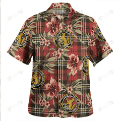 Clan MacPherson of Cluny Red Weathered Tartan Crest Badge Aloha Hawaiian Shirt Tropical Old Style IF50 MacPherson of Cluny Red Weathered Tartan Tartan Today   