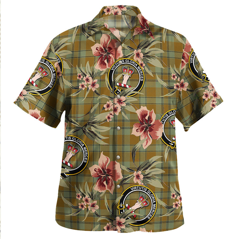 Clan Donachie of Brockloch Hunting Ancient Tartan Crest Badge Aloha Hawaiian Shirt Tropical Old Style MH59 Donachie of Brockloch Hunting Ancient Tartan Tartan Today   