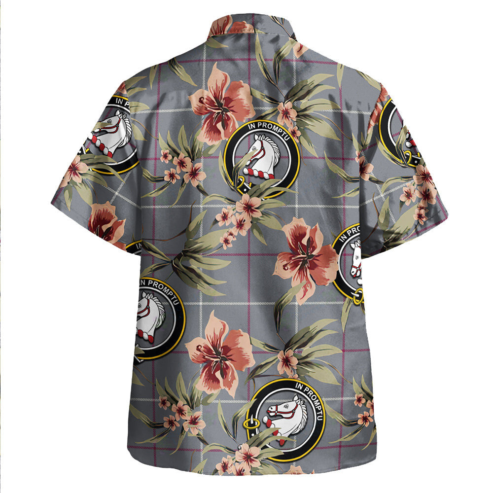 Clan Dunbar of Pitgaveny Weathered Tartan Crest Badge Aloha Hawaiian Shirt Tropical Old Style EG57 Dunbar of Pitgaveny Weathered Tartan Tartan Today   
