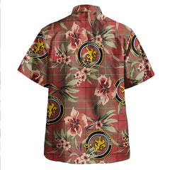 Cumming Weathered Tartan Clan Crest Badge Aloha Hawaiian Shirt Tropical Old Style XO75 Cumming Weathered Tartan Tartan Today   