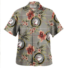 Clan Dunbar of Pitgaveny Tartan Crest Badge Aloha Hawaiian Shirt Tropical Old Style WT63 Dunbar of Pitgaveny Tartan Tartan Today   