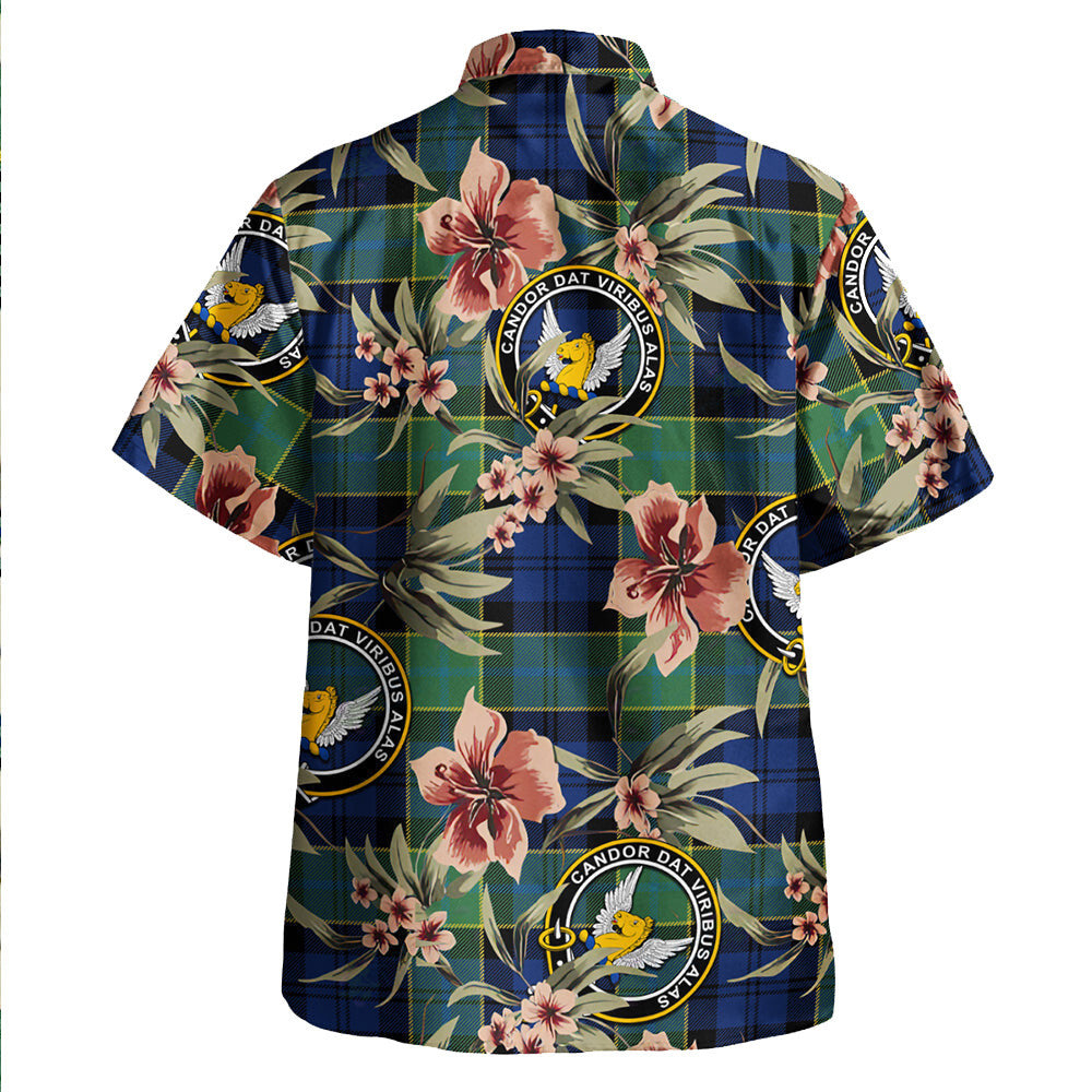 Clan Hogarth Modern Tartan Crest Badge Aloha Hawaiian Shirt Tropical Old Style SM92 Hogarth Modern Tartan Tartan Today   
