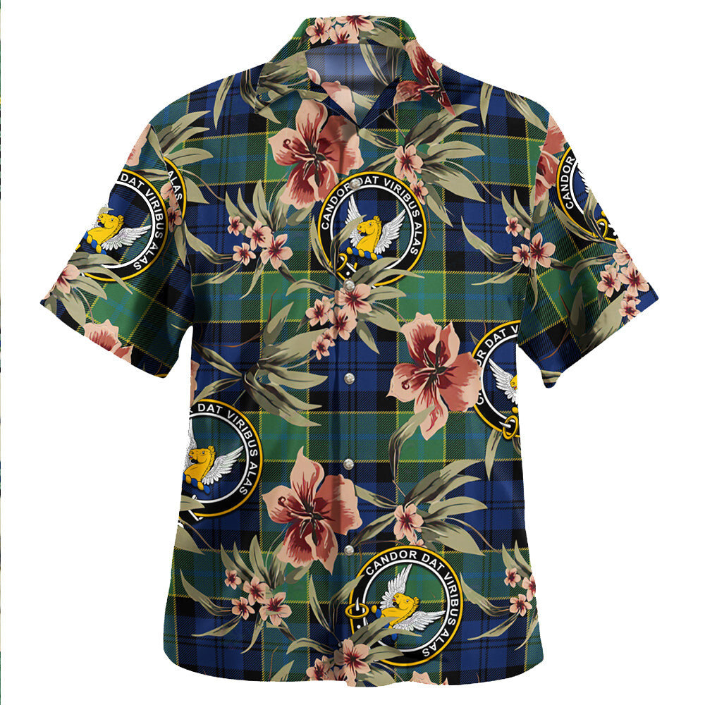 Clan Hogarth Modern Tartan Crest Badge Aloha Hawaiian Shirt Tropical Old Style SM92 Hogarth Modern Tartan Tartan Today   