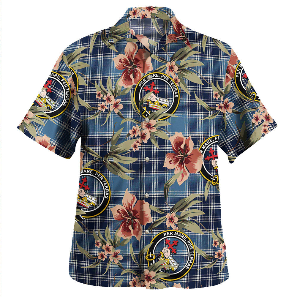 Clan MacDonald Lord of the Isles Hunting Blue (Donald Lord of the Isles Hunting Blue) Modern Tartan Crest Badge Aloha Hawaiian Shirt Tropical Old Style CZ76 MacDonald Lord of the Isles Hunting Blue (Donald Lord of the Isles Hunting Blue) Modern Tartan Tartan Today   